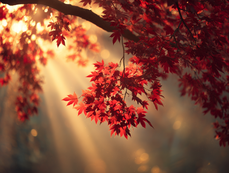 햇빛을 많이 받은 단풍은 더욱 붉게 물든다. 옥천 단풍길의 가을 풍경.